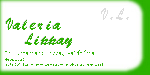 valeria lippay business card